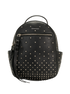 Studded Backpack, &pound;375, Handbags, Black, Leather, Front view
